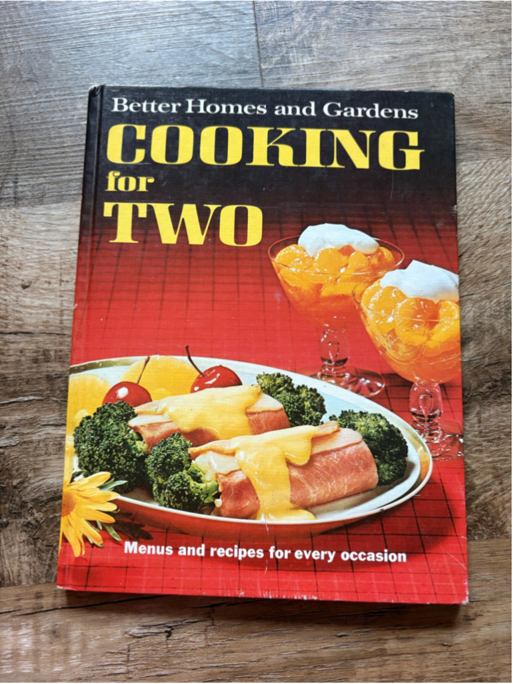 Vintage Better Homes and Gardens "Cooking for Two" Hardcover Cookbook
